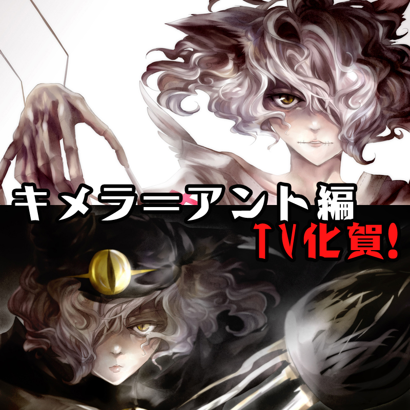 androgynous animal_ears cat_ears claws curly_hair doctor_blythe dollyly21 hunter_x_hunter looking_at_viewer neferpitou stitches terpsichora translated yellow_eyes