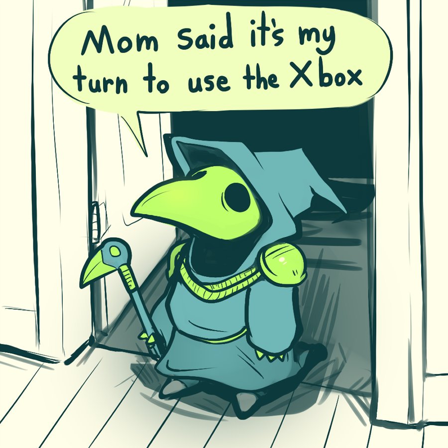 clothed clothing dialogue hat humanoid m0nsterjuice male mask meme plague_knight solo text unknown_species