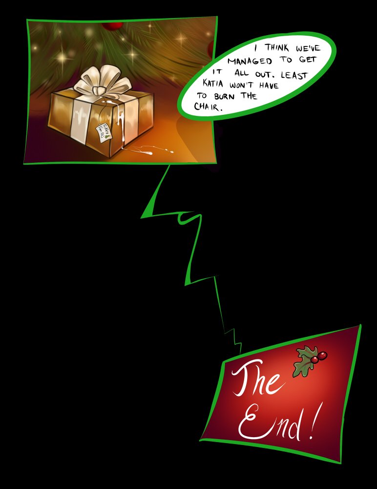 bow christmas christmas_tree comic cum demicoeur english_text gift holidays kaj mistletoe niki tag text tree