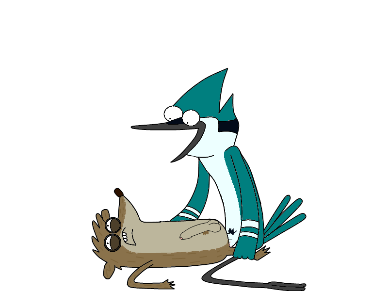 anal avian beak bird gay highasfuck insane invalid_color male mordecai raccoon regular rigby show