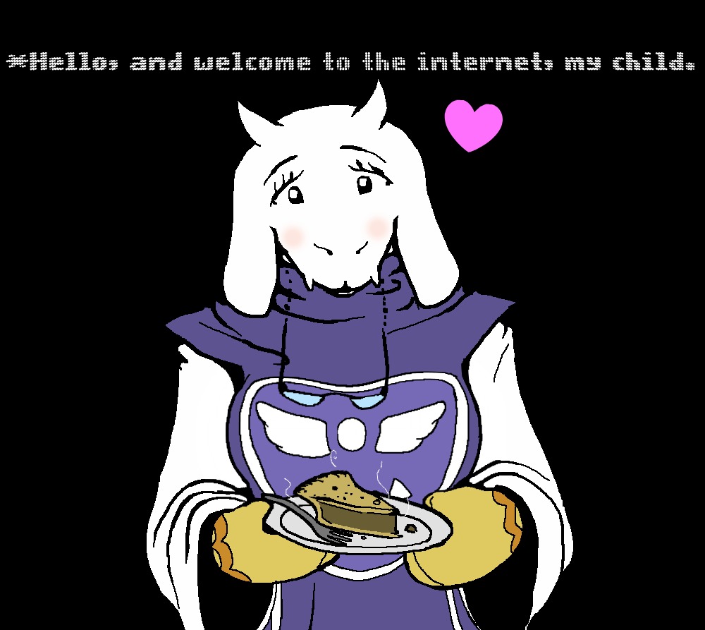 bleuhawke blush caprice caprine edit eyewear female fork glasses goat horn internet invalid_tag love mammal mittens pie plate robes toriel undertale video_games