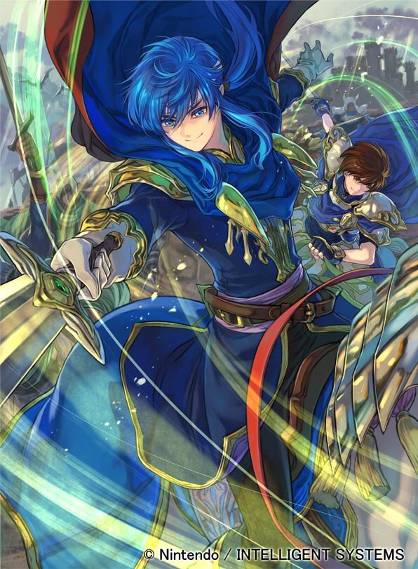 4boys belt black_pants blue_cape blue_coat blue_eyes blue_hair brown_eyes brown_hair cape castle celice_(fire_emblem) cloud cloudy_sky coat cousins dragon faceless faceless_male fire_emblem fire_emblem:_seisen_no_keifu fire_emblem:_thracia_776 fire_emblem_cipher flag gloves headband holding holding_sword holding_weapon horse horseback_riding leaf_(fire_emblem) long_hair male_focus multiple_boys nintendo official_art pants ponytail riding short_hair shoulder_armor sidelocks sky smile suzuki_rika sword weapon white_gloves wyvern