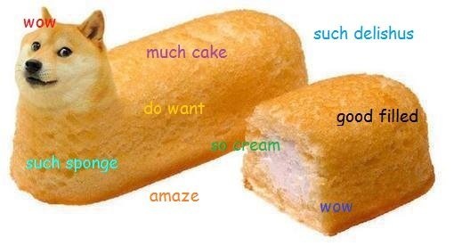 cake canine cream dog doge edit english_text food meme text twinkie unknown_artist what what_has_science_done