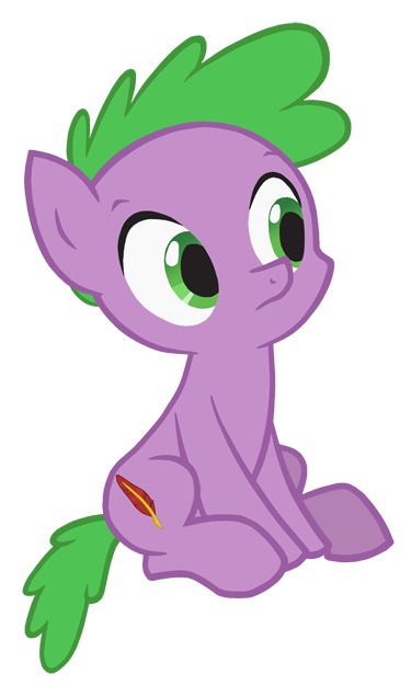 alpha_channel cutie_mark equine feral friendship_is_magic green_eyes green_hair hair horse male mammal my_little_pony plain_background pony queencold sitting solo spike_(mlp) transparent_background