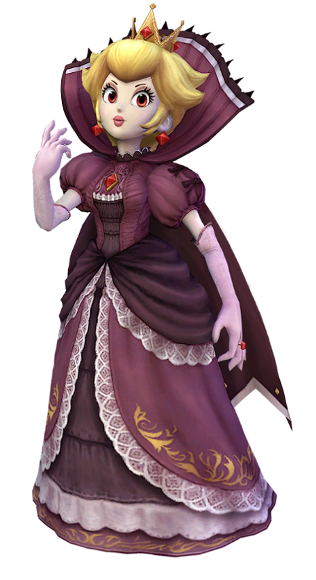 alternate_costume dark_persona dress nintendo paper_mario paper_mario_rpg possession princess_peach project_m shadow_queen super_mario_bros. super_smash_bros. transparent_background