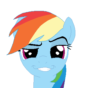 animated dat_grin equine female friendship_is_magic hair horse looking_at_viewer low_res mammal multi-colored_hair my_little_pony plain_background pony purple_eyes rainbow_dash_(mlp) rainbow_hair smile solo tomdantherock transparent_background