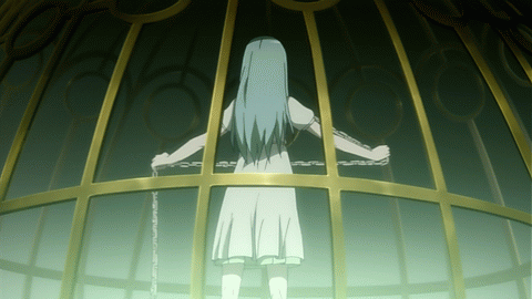 animated animated_gif cage chain long_hair lowres solo star_driver