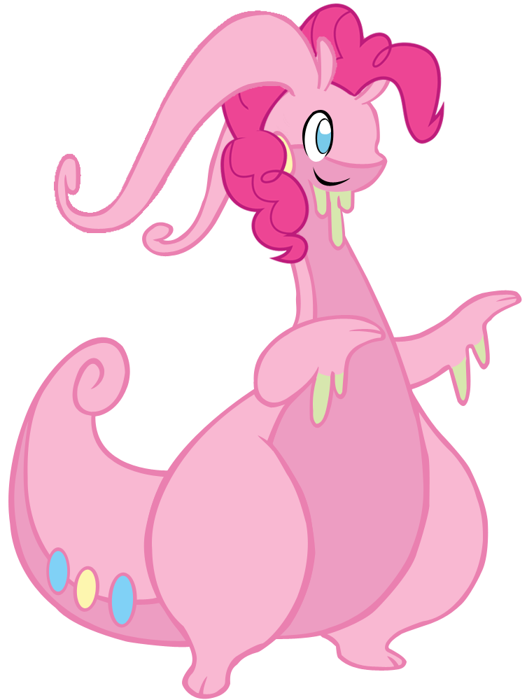 alpha_channel ambiguous_gender barefoot blue_eyes crossover cute dragon equine feral friendship_is_magic goo goodra hair happy horse long_hair mammal my_little_pony nintendo nude pink_hair pinkie_pie_(mlp) plain_background pok&#233;mon pok&eacute;mon pony raised_arm skiddlezizkewl slime slug smile standing thick_thighs transparent_background two_toes video_games