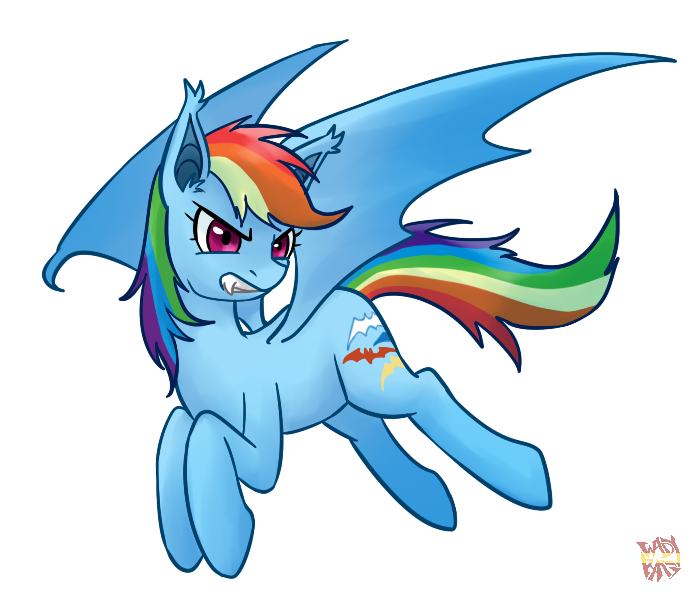 bat_pony bat_wing bat_wings blue_fur cutie_mark equine fangs female feral friendship_is_magic frown fur hair horse long_hair mammal multi-colored_hair my_little_pony norang94 open_mouth pegasus plain_background pony rainbow_dash_(mlp) rainbow_hair solo transparent_background wings