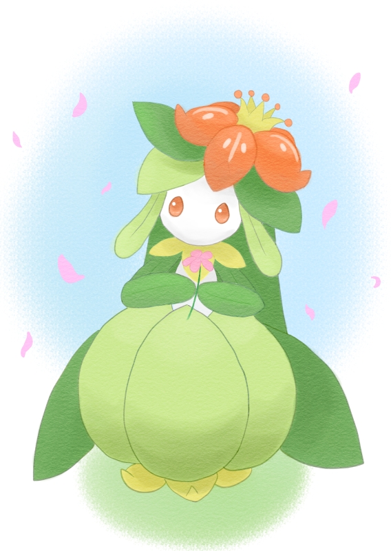 flower lilligant nintendo pok&#233;mon pok&eacute;mon red_eyes solo unknown_artist video_games