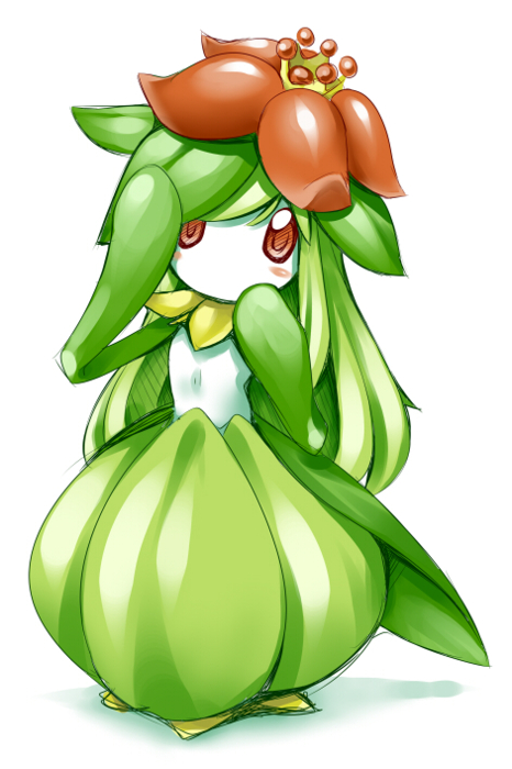 female lilligant nintendo pok&#233;mon pok&eacute;mon red_eyes solo unknown_artist video_games