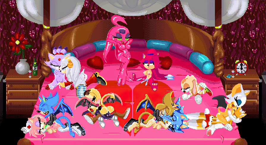 amy_rose anthro asami_the_cat blaze_the_cat cream_the_rabbit female female/female group incubus_(project_x) intersex intersex/female intersex/male male male/female male/male miles_prower project_x_love_potion_disaster rouge_the_bat sega sonic_the_hedgehog_(series) succubus_(project_x) upscale venus_(project_x) zeta_the_echidna