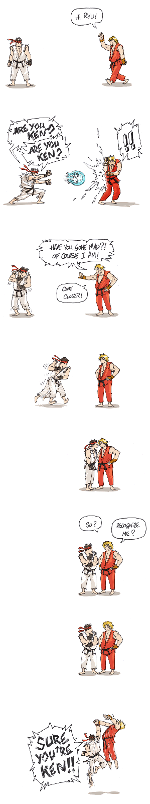 capcom comedy funny highres ken_masters lol long_image ryu ryuu_(street_fighter) saboten street_fighter tall_image