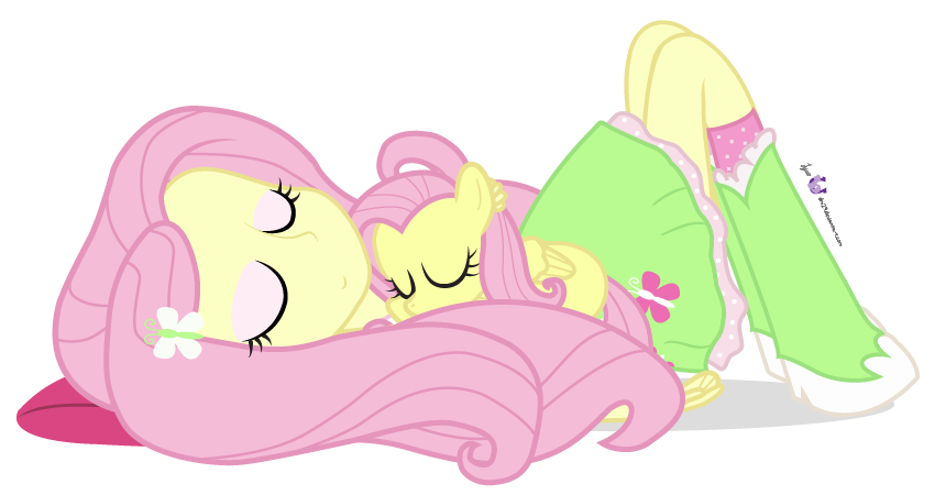 alpha_channel clothing dm29 duo equestria_girls equine eyes_closed eyeshadow female fluttershy_(eg) fluttershy_(mlp) friendship_is_magic hair horse human lying makeup mammal my_little_pony on_back pegasus pillow pink_hair plain_background pony skirt socks transparent_background wings young