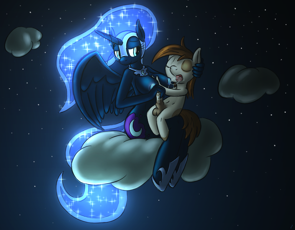 balls big_breasts bioluminescence blue_eyes blue_hair blue_nipples breastfeeding breasts brown_hair cloud cub cutie_mark equine erection female friendship_is_magic glowing glowing_nipples hair helmet horn horse lactating long_hair male mammal milk my_little_pony night nightmare_moon_(mlp) nipples nude open_mouth penis pipsqueak_(mlp) pony smile stars straight tg-0 tongue winged_unicorn wings young