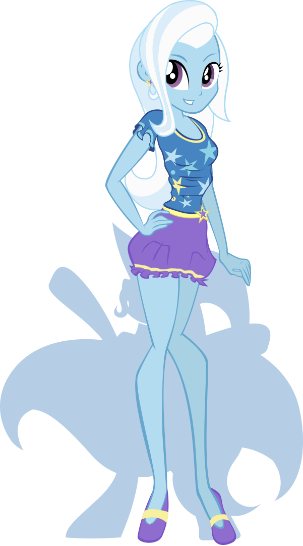 alpha_channel blue_hair cape equestria_girls equine female friendship_is_magic hair hat horse human looking_at_viewer mammal my_little_pony piercing plain_background pony purple_eyes rariedash silhouette skirt solo standing transparent_background trixie_(eg) trixie_(mlp) two_tone_hair white_hair wizard_hat