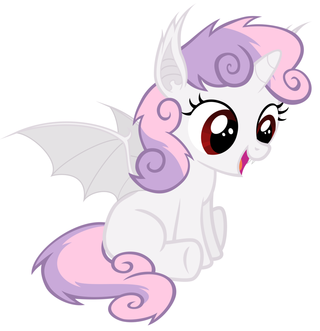 alpha_channel animal_ears bat_pony cute equine fangs female feral friendship_is_magic fur hair horn magister39 mammal my_little_pony open_mouth plain_background pointy_ears purple_hair red_eyes sitting smile solo sweetie_belle_(mlp) transparent_background two_tone_hair vampire white_fur winged_unicorn wings