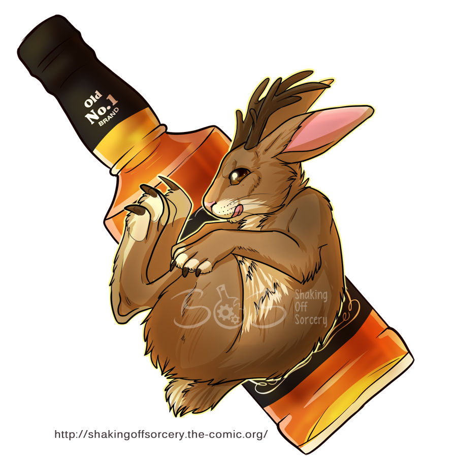 alpha_channel anabel annoying_watermark antlers beer beverage brown_eyes brown_fur claws cream_fur crouched curled drink fur hi_res hindpaw horn jackalope lagomorph licking mammal paws plain_background rabbit solo tongue transparent_background watermark whiskers