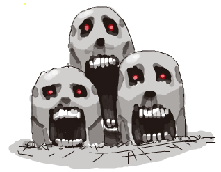 dugtrio ground horror nightmare_fuel nintendo plain_background pok&#233;mon pok&eacute;mon red_eyes scary sido&#39746; sido(slipknot) sido_(slipknot) teeth video_games what what_has_science_done white_background why