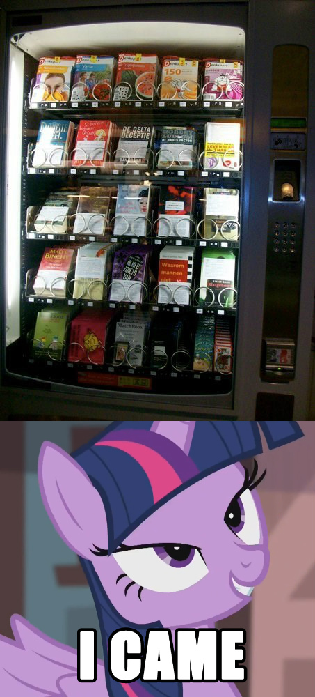 book equine female friendship_is_magic horn macro mammal meme my_little_pony text twilight_sparkle_(mlp) unicorn vending_machine