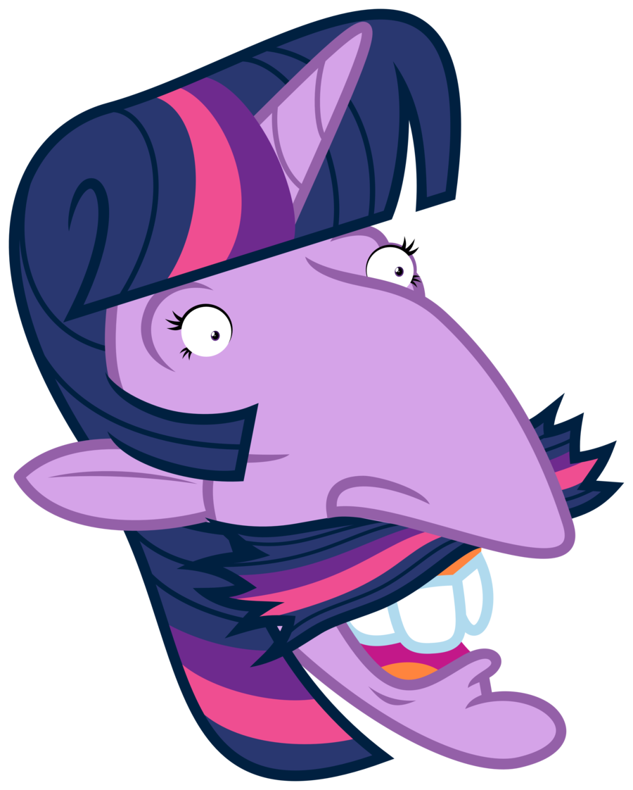 bigger_version_at_the_source creepy equine face facial_hair friendship_is_magic hair headshot_portrait horn invalid_tag mammal mustache my_little_pony nigel_thornberry open_mouth plain_background portrait purple_hair purple_skin smashing solo teeth transparent_background twilight_sparkle_(mlp) unicorn what_has_science_done