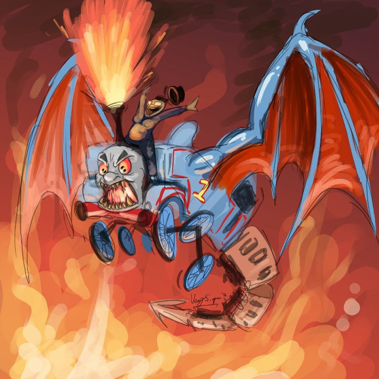 dragon fire how_to_train_your_dragon monster nightmare_fuel open_mouth parody teeth thomas_the_tank_engine train what what_has_science_done where_is_your_god_now wings