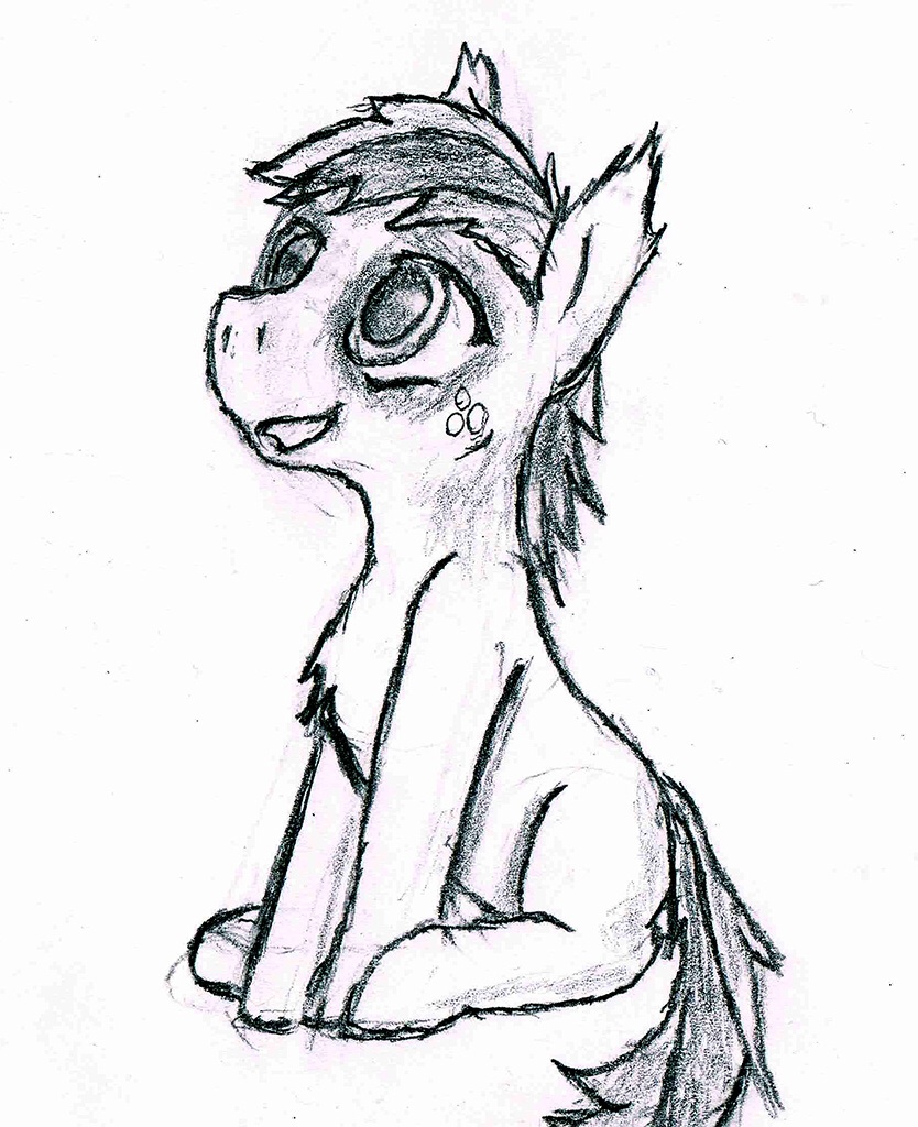 derpsickle equine friendship_is_magic horse male mammal my_little_pony original_character sitting solo young