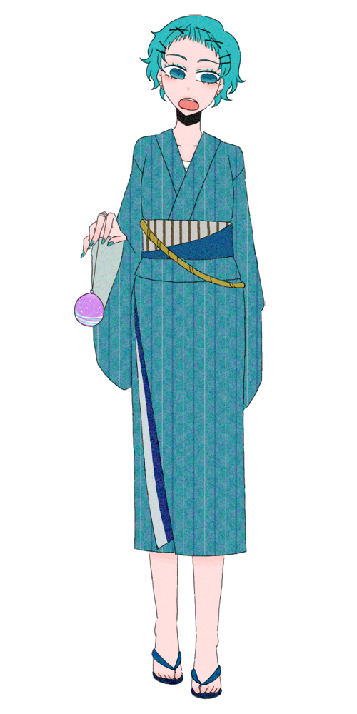 balloon japanese_clothes kimono nora_(petlico) solo yo-yo