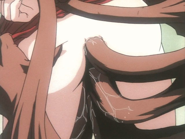 1girl anal animated animated_gif arms_behind_back ass double_penetration double_vaginal from_behind iijima_hiroya rejuvenation source_request tentacle uncensored wet