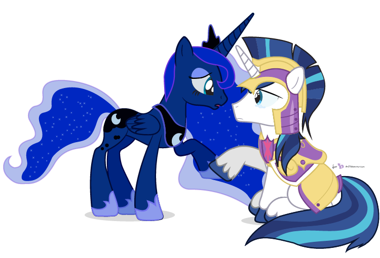 alpha_channel dm29 equine eye_contact female feral friendship_is_magic horn horse male mammal my_little_pony pony princess_luna_(mlp) shining_armor_(mlp) unicorn winged_unicorn wings