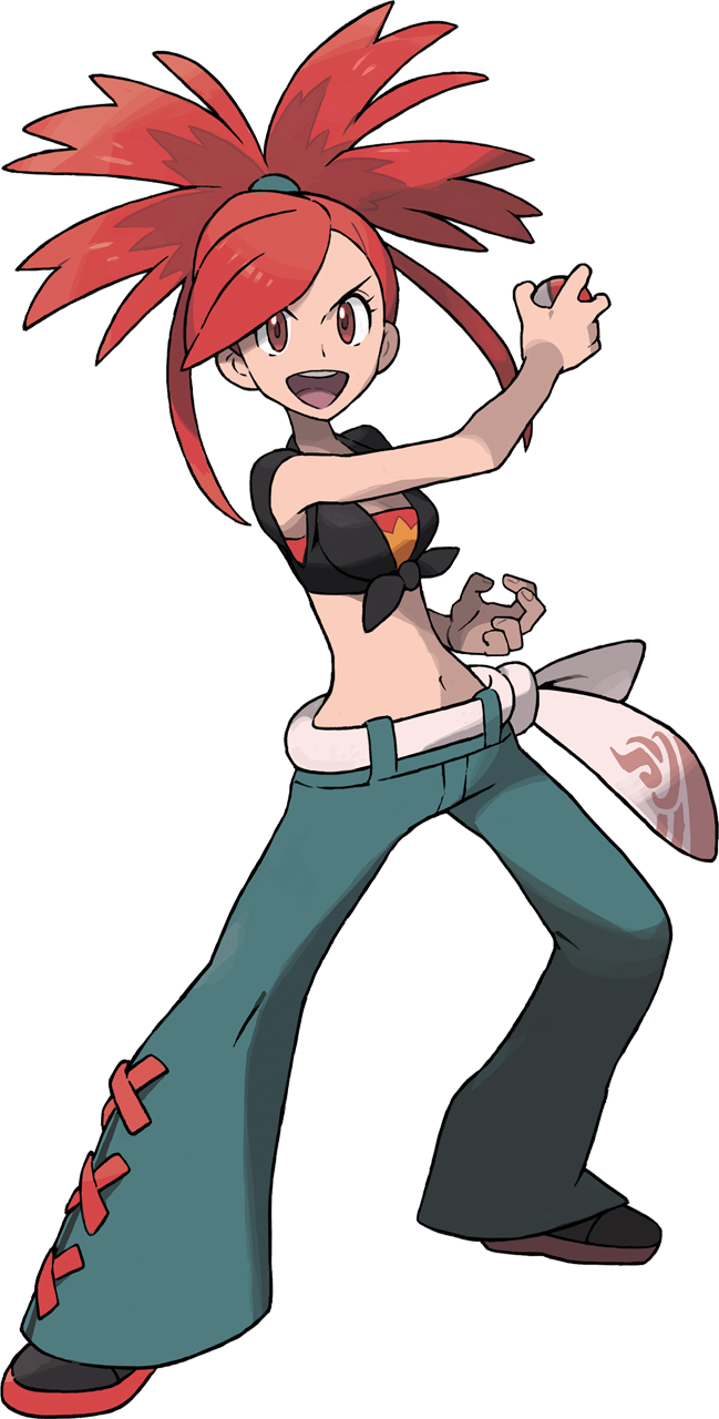 asuna_(pokemon) gym_leader pokemon pokemon_(game) pokemon_oras red_hair sugimori_ken