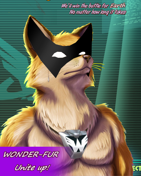 canine crying english_text fox fursecution_fox male mammal mask necklace pendant solo taurin_fox tears text the_wonderful_101 video_games w