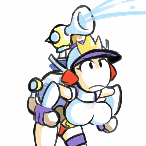 big_breasts breasts crossover female fludd fupoo machine mechanical mighty_switch_force patricia_wagon robot super_mario_sunshine
