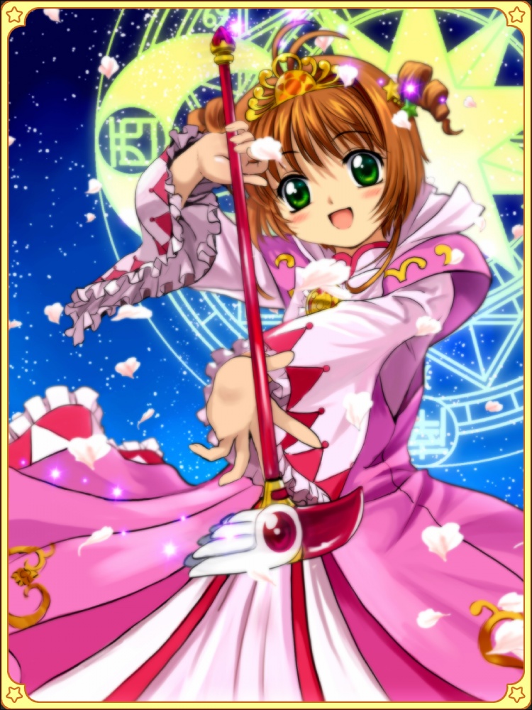 blush card_captor_sakura child dress happy kinomoto_sakura kodansha moonknives mutsuki_(moonknives) tiara young