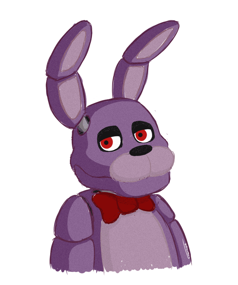 animated animatronic bonnie_(fnaf) bow creepy female five_nights_at_freddy's lagomorph long_ears looking_at_viewer machine mammal mechanical nightmare_fuel open_mouth rabbit robot smile solo teeth unknown_artist video_games