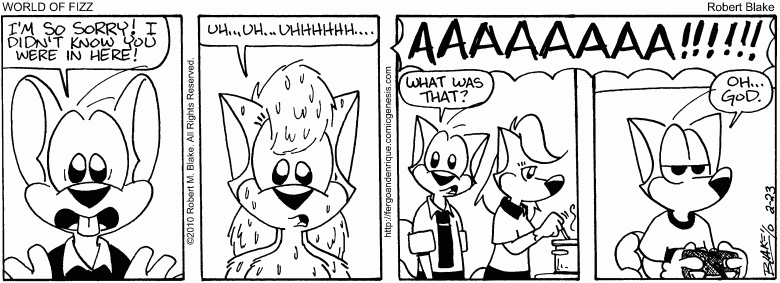 aimee_fizuth alex_fizuth black_and_white canine carlos_enrique comic_strip cooking dave_fizuth female fox humor kelli_fizuth male mammal monochrome mouse ps2 robert_blake rodent screaming soaked video_games webcomic wet_hair world_of_fizz