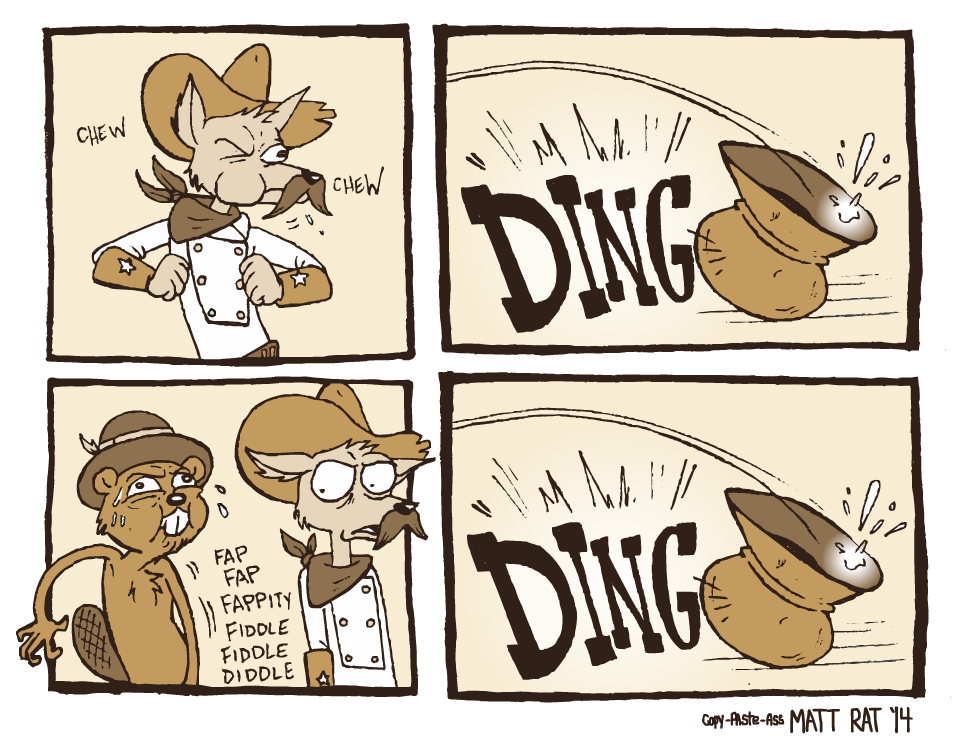 cowboy humorous mammal matt_rat rodent spitting squirrel