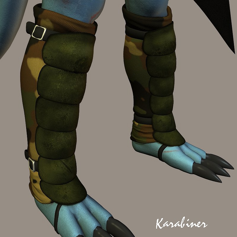 2010 3d anthro blue_skin bune cgi dragon horn karabiner scar