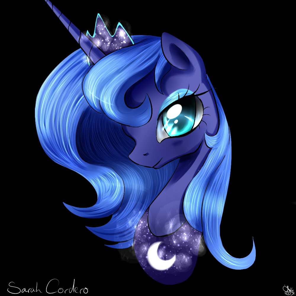 2014 daughter-of-fantasy equine female feral friendship_is_magic horn horse mammal my_little_pony princess_luna_(mlp) smile solo winged_unicorn wings