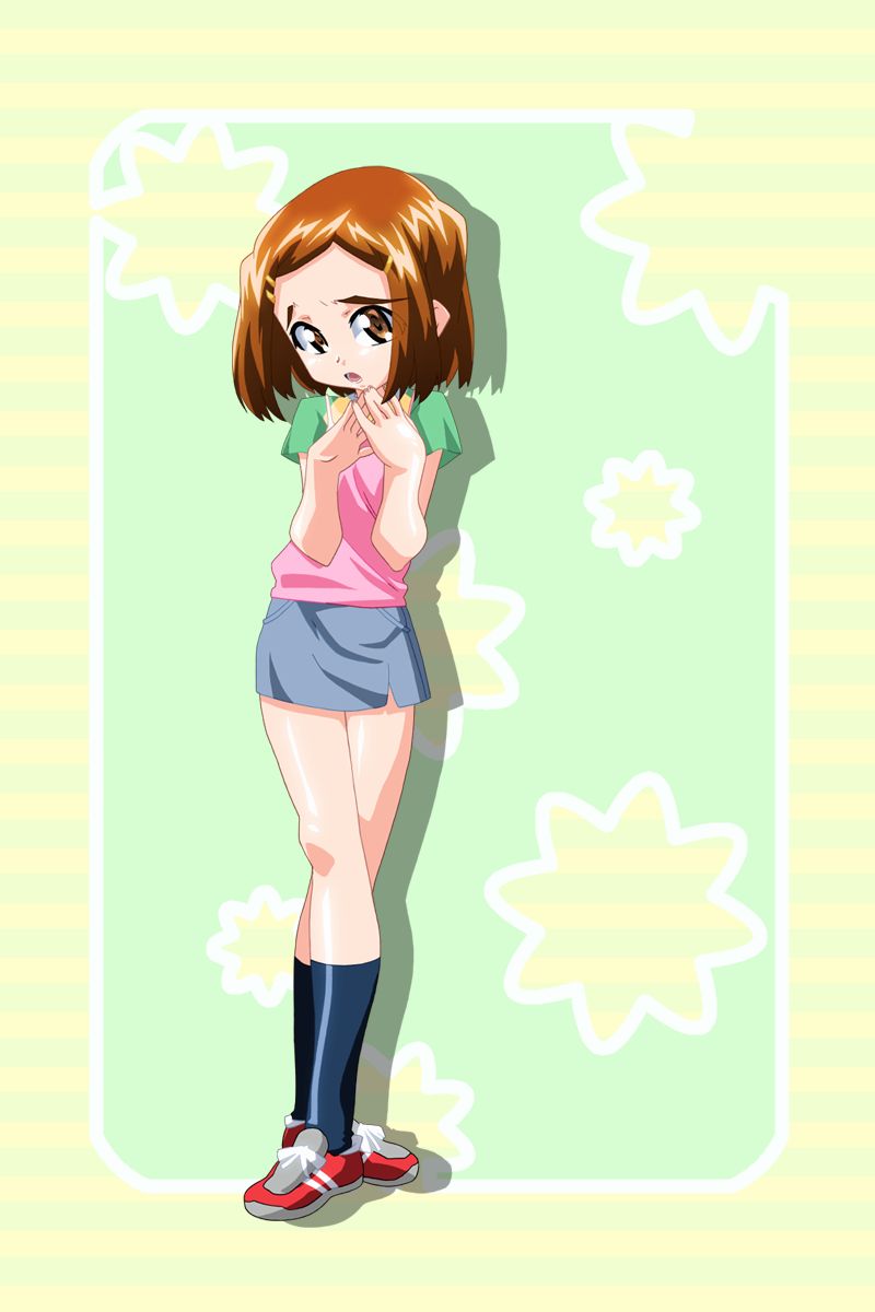 1girl brown_eyes chisato_(mahotama) erogos mahotama miniskirt skirt