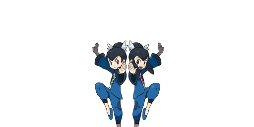 brother_and_sister fuu_(pokemon) gym_leader official_art pokemon pokemon_(game) pokemon_oras ran_(pokemon) siblings twins