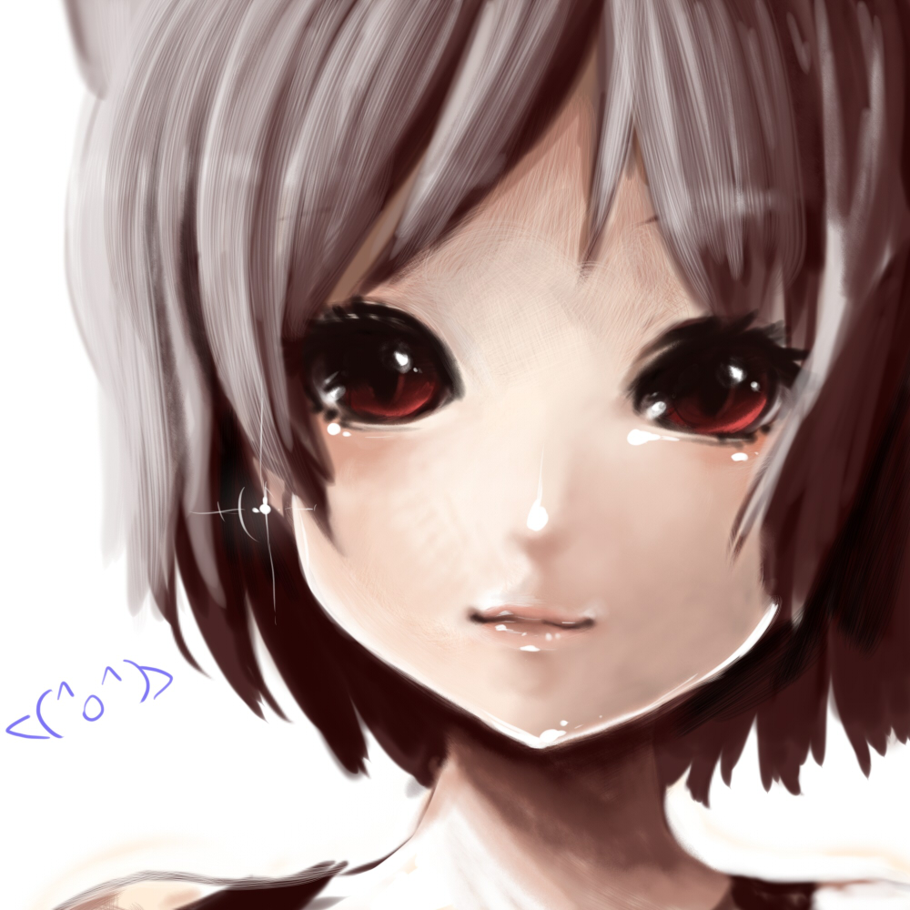 bad_id bad_pixiv_id copyright_request lips mosho portrait red_eyes short_hair solo