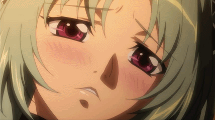 animated animated_gif blush censored green_hair koutetsu_no_majo_anneroze lowres mitico_fleuretty penis red_eyes