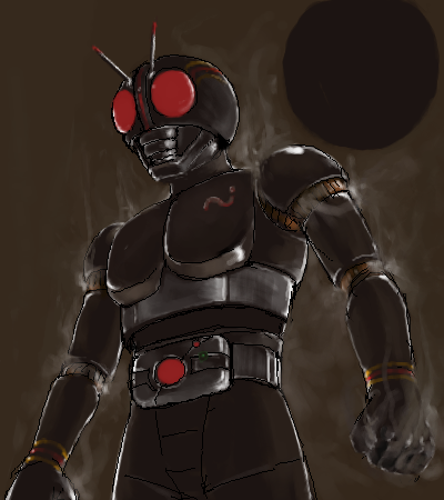 antennae bad_id bad_pixiv_id belt kamen_rider kamen_rider_black kamen_rider_black_(series) lowres male_focus midori_(lucifer) oekaki solo steam