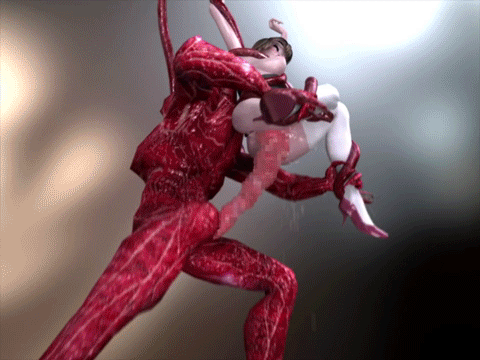 3d a_third_dimension animated animated_gif crying cum cum_in_pussy cum_inside high_heels inflation large_penis leotard lowres monster penis rape restrained short_hairs size_difference stomach_bulge tears tentacle