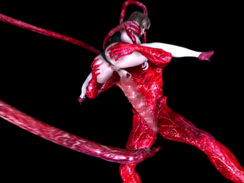 3d a_third_dimension anal animated animated_gif high_heels large_penis lowres monster penis rape restrained surprised tentacle