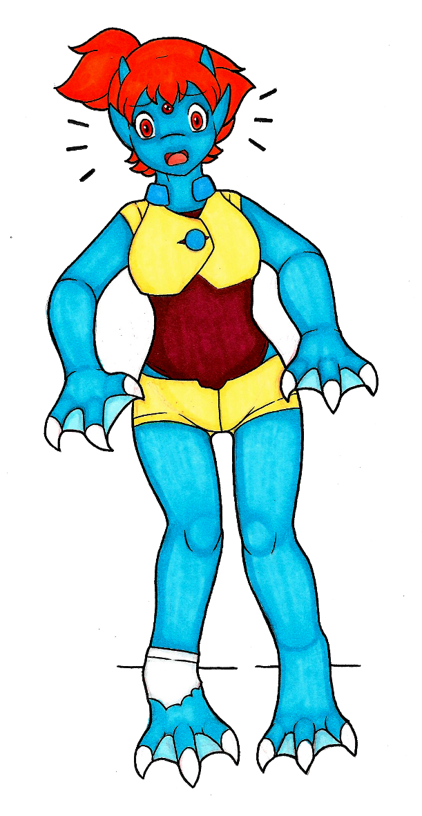 3_fingers 3_toes anthro avian bare_legs barefoot blue_body blue_skin bottomwear breasts claws clothed clothing crop_top eyelashes feet female finger_claws fingers footwear forehead_gem front_view gem generation_1_pokemon golduck gym_leader hair hotpants ivanks leotard leotard_under_clothing looking_at_viewer membrane_(anatomy) mid_transformation misty_(pokemon) nintendo non-mammal_breasts open_mouth orange_hair pokemon pokemon_(species) ponytail pupils red_eyes shirt short_hair shorts simple_background snout socks solo species_transformation standing toe_claws toes tongue topwear torn_clothing torn_footwear torn_socks transformation white_background white_claws worried worried_look yellow_clothing yellow_topwear