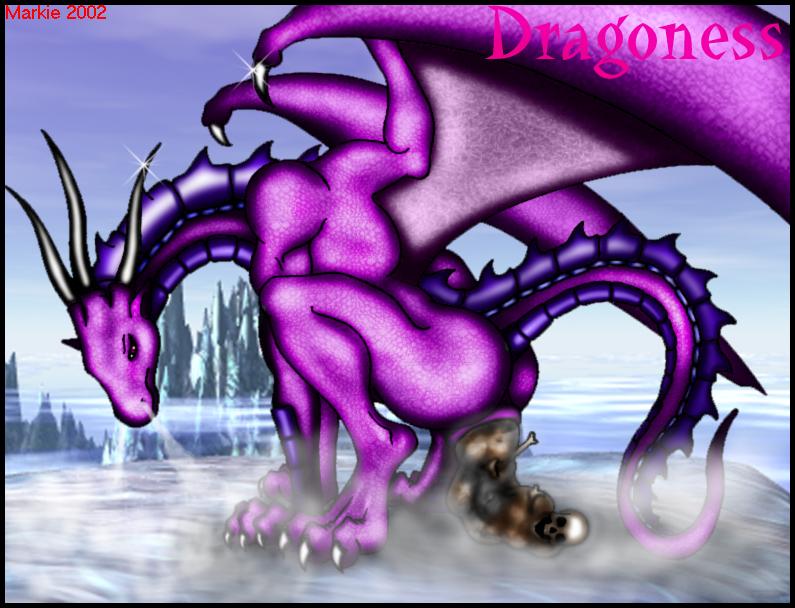 2003 anthro anus bone butt claws crouching death dragon feces female horn ice markie purple_scales raised_tail red_eyes scalie scat sky steam water wings