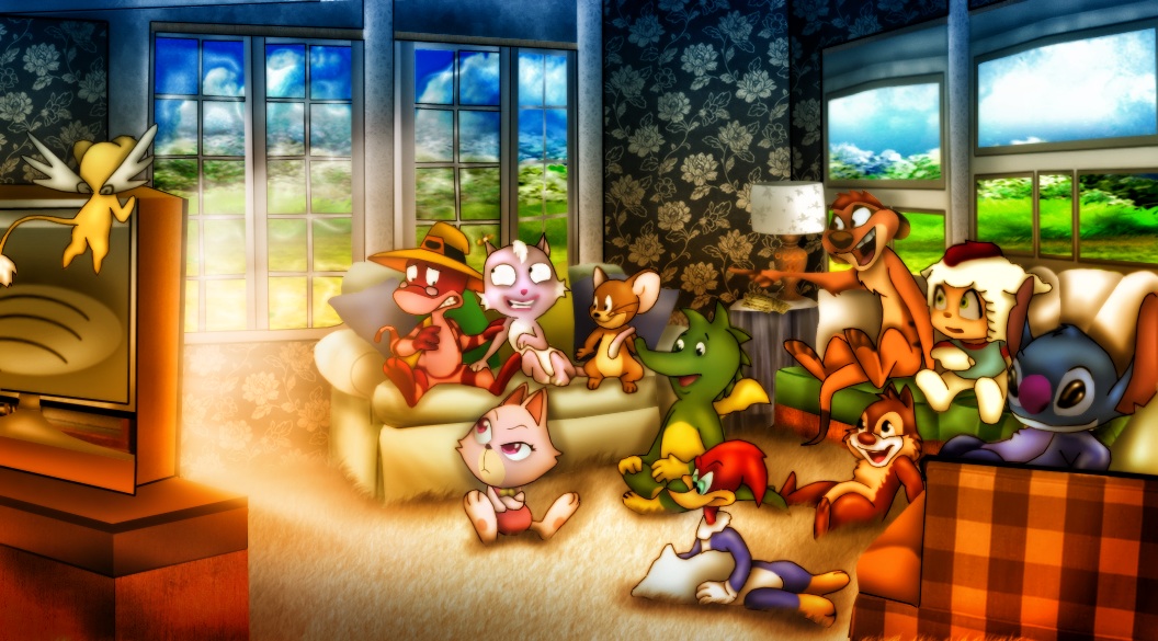 alien amegared666 anthro avian bird caprine cat chipmunk crossover dale disney dragon feline female group jerry kero lagomorph lilo_and_stitch male mammal mouse rabbit rodent scalie sheep stitch tabaluga the_lion_king timon woodpecker woody_the_woodpecker