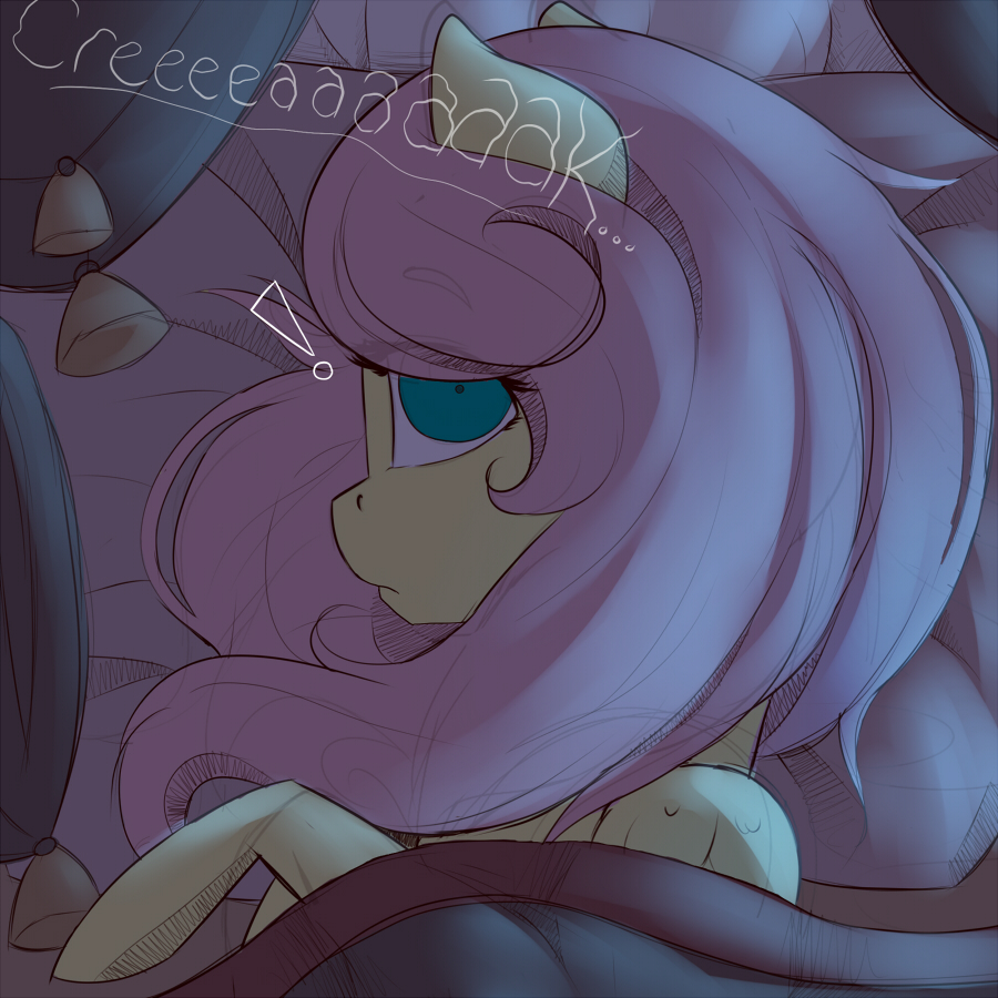 2015 bed digital_media_(artwork) equine evehly female feral fluttershy_(mlp) friendship_is_magic mammal my_little_pony pegasus solo wings